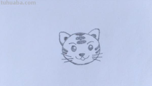 老虎的头怎么画简笔画 简笔画之可爱小老虎的简单画法（儿童画）？