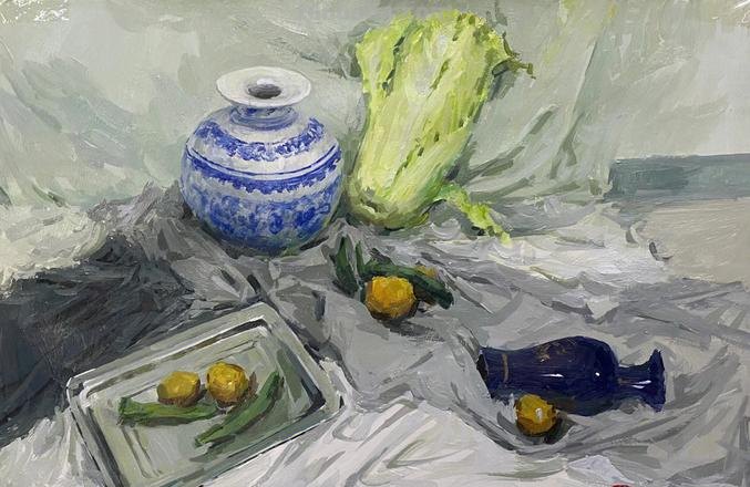 优秀色彩静物作品欣赏：发现美的瞬间 