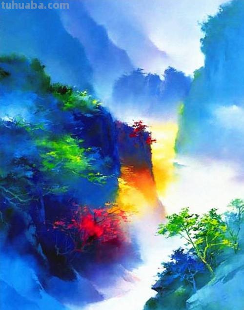 山水色彩画：展现自然之美的绘画艺术 