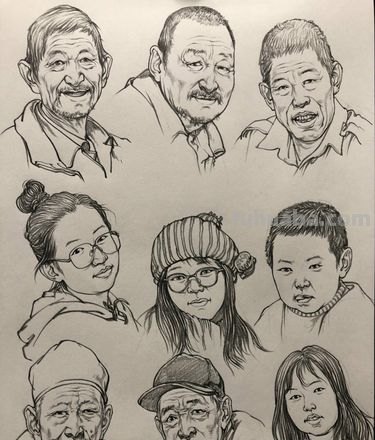 中班速写人物 速写时如何画好人物面部?