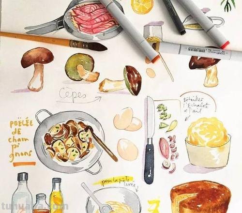 【涂画吧小编】食物色彩搭配及其原则