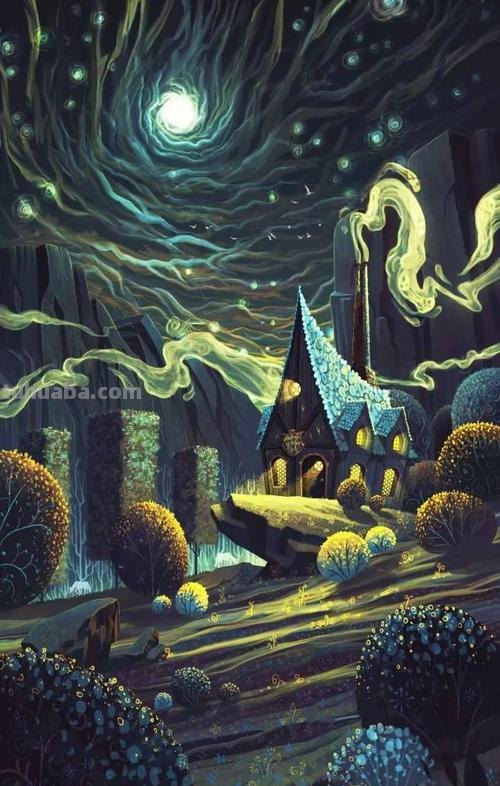 唯美色彩画：用色彩展现奇幻世界的绘画艺术 