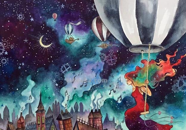唯美色彩画：用色彩展现奇幻世界的绘画艺术 