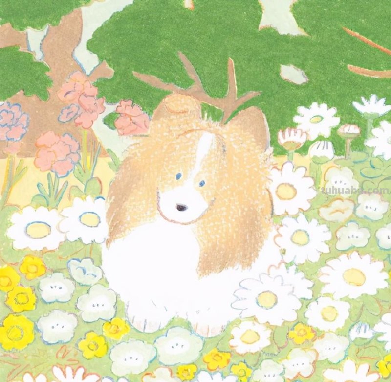 新手也能很快上手的彩铅简笔画，彩铅画狗狗