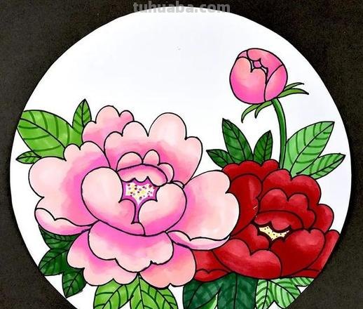 色彩牡丹花及色彩牡丹花的画法 