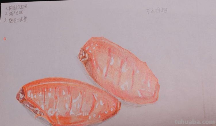 用彩铅画可乐鸡翅怎么画 形容可乐鸡翅诱人的句子？
