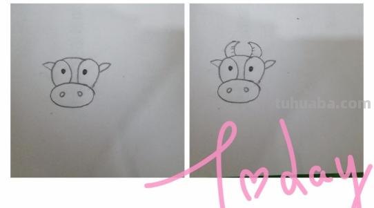 小牛怎么画简笔画图片 1秒学会画小牛？