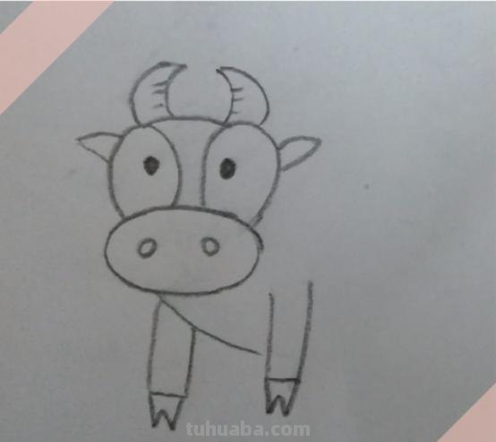 小牛怎么画简笔画图片 1秒学会画小牛？