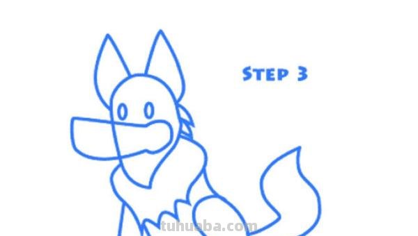 速写狗可爱 怎样画狼狗的简笔画？