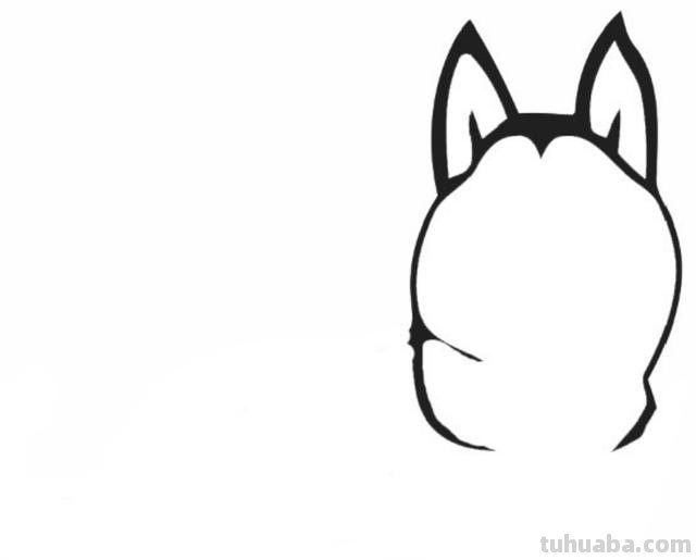 速写狗可爱 怎样画狼狗的简笔画？