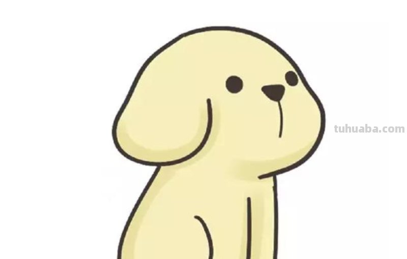 速写狗可爱 怎样画狼狗的简笔画？