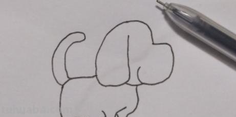 速写狗可爱 怎样画狼狗的简笔画？