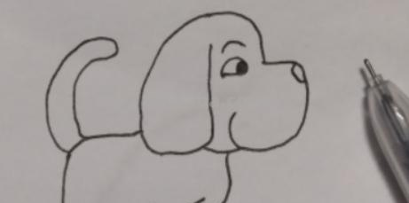 速写狗可爱 怎样画狼狗的简笔画？