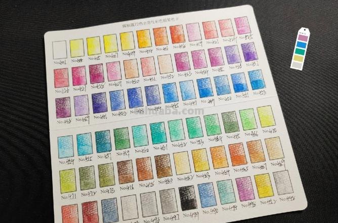 72色彩铅色卡及辉柏嘉72色彩铅色卡:绚丽多彩的绘画神器