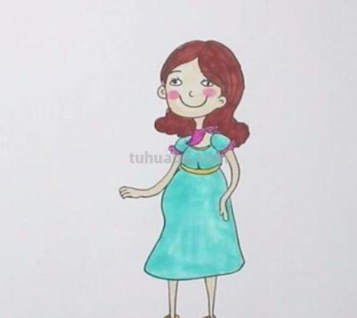 孕妇怎么画简笔画图片 怎样画怀孕的肚子?