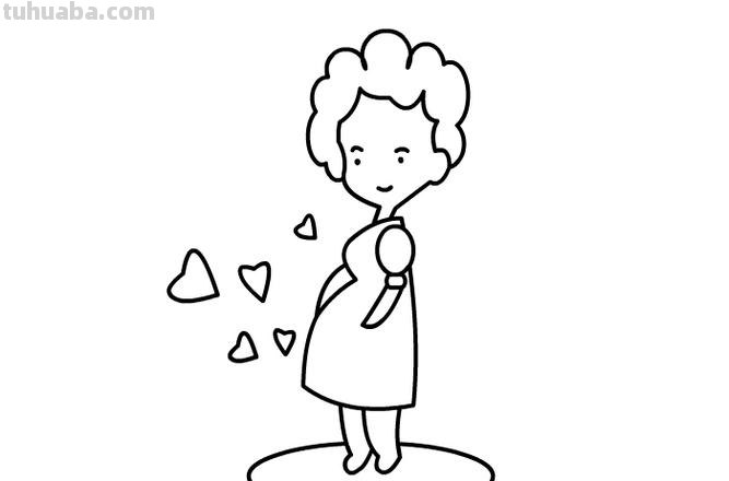 孕妇怎么画简笔画图片 怎样画怀孕的肚子?