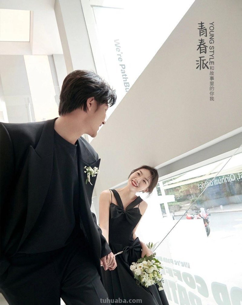 一眼心动的黑纱街拍婚纱照｜ins风好哇塞