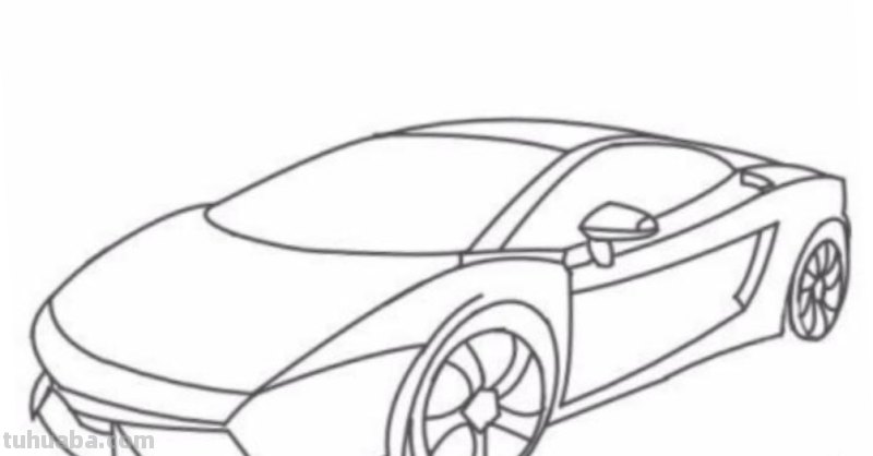 跑车怎么画简笔画图片 怎样画帅气的赛车？
