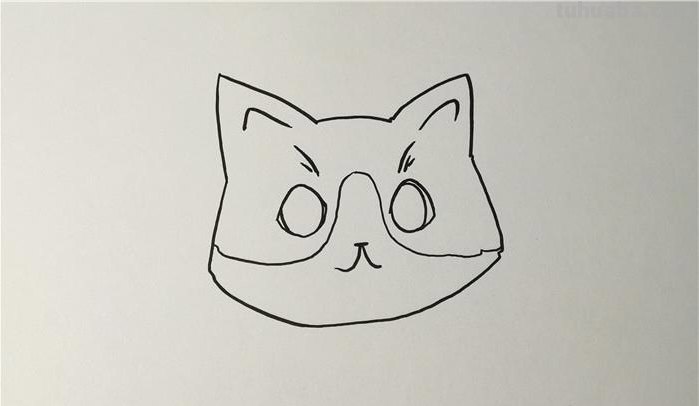 怎么画小猫简笔画儿童 1-3岁儿童简单画画猫咪？