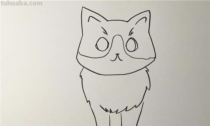怎么画小猫简笔画儿童 1-3岁儿童简单画画猫咪？