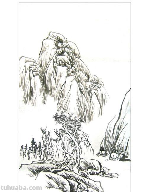 山水怎么画简笔画图片 如何画山水？