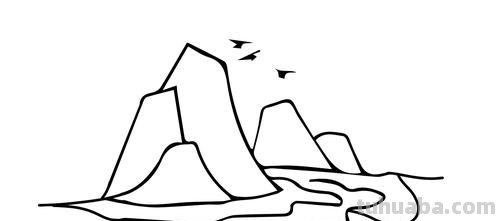 山水怎么画简笔画图片 如何画山水？