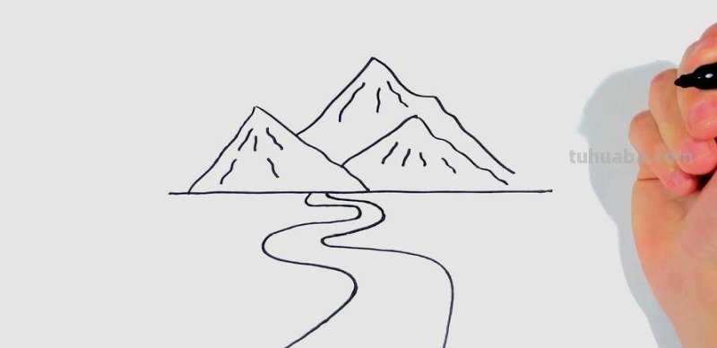 山水怎么画简笔画图片 如何画山水？