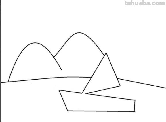 山水怎么画简笔画图片 如何画山水？