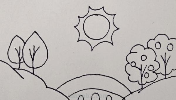假山怎么画简笔画图片 简易铅笔假山画？