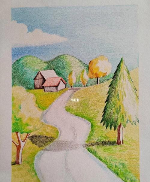 大自然的画怎么画 彩铅 大自然画画简单又漂亮?