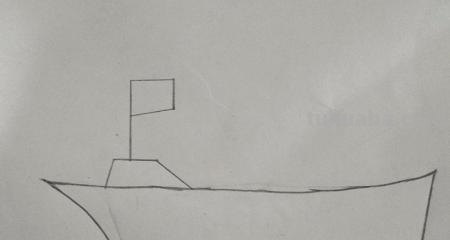 船怎么画简笔画图片 正方形简笔画之如何画轮船？