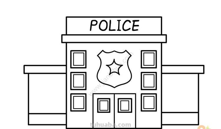 警察局简笔画怎么画 儿童画中高楼大厦的简笔画怎么画?