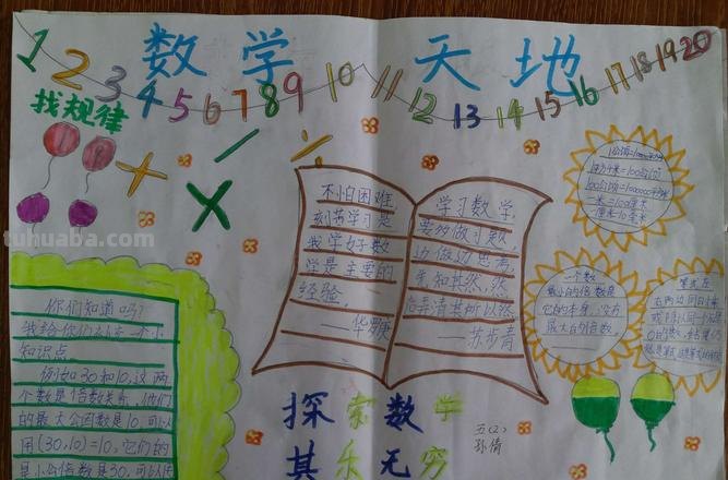 数学手抄报的手抄报是什么 数学故事手抄报简单又漂亮?