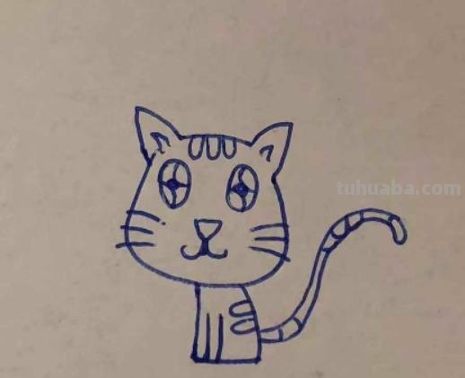 怎么画猫的简笔画步骤 如何画简笔画小猫？