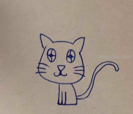 怎么画猫的简笔画步骤 如何画简笔画小猫？