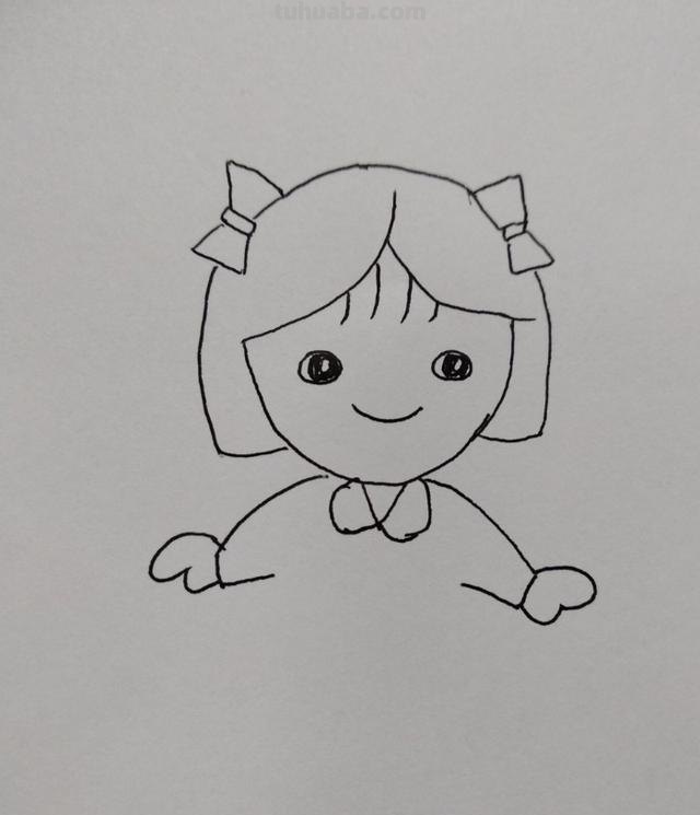 可爱女孩怎么画简笔画 可爱的小女孩简笔画怎么画？