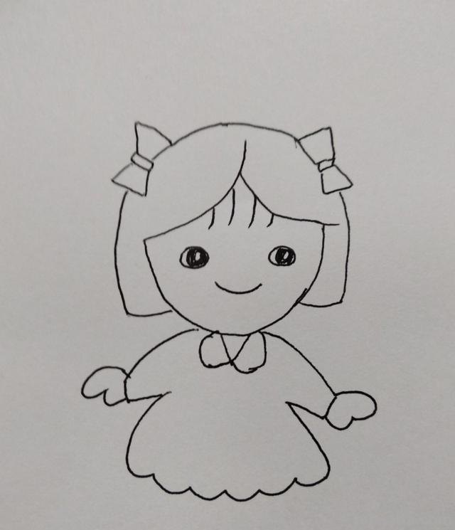 可爱女孩怎么画简笔画 可爱的小女孩简笔画怎么画？