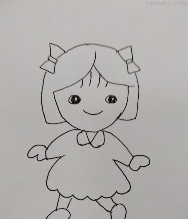 可爱女孩怎么画简笔画 可爱的小女孩简笔画怎么画？