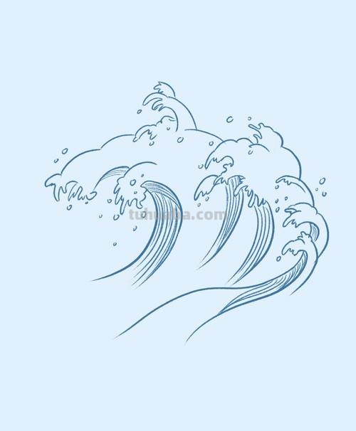海浪怎么画简笔画图片 画海浪最佳方法？