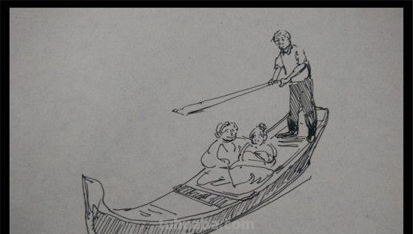 古代的船怎么画彩铅画 古代木船应该涂什么颜色？