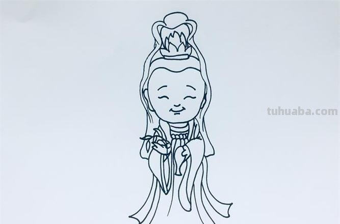 怎么画观音菩萨简笔画 如何画观音菩萨像？