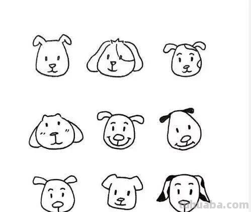 一组可爱的小动画简笔画作品，手账哄娃必备！