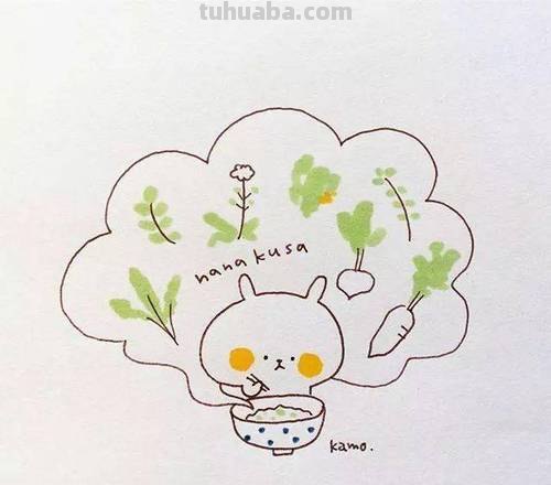 一组可爱的小动画简笔画作品，手账哄娃必备！