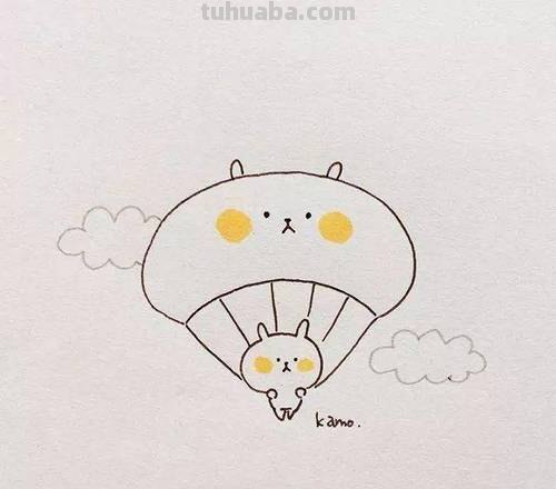 一组可爱的小动画简笔画作品，手账哄娃必备！