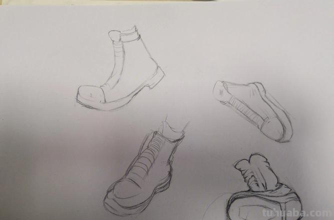 鞋后面速写 速写鞋子万能公式？