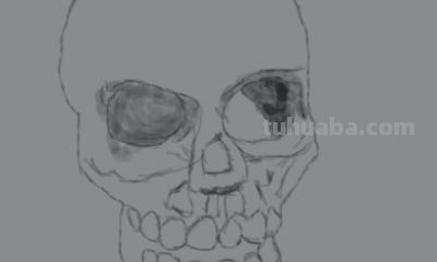 骷髅设计速写 怎样画骷髅头？