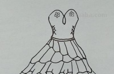 儿童彩铅画公主裙子怎么画 三年级画画简单又漂亮的裙子公主？