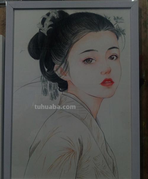 画什么画简单又好看彩铅 用彩铅画画简单古风公主?