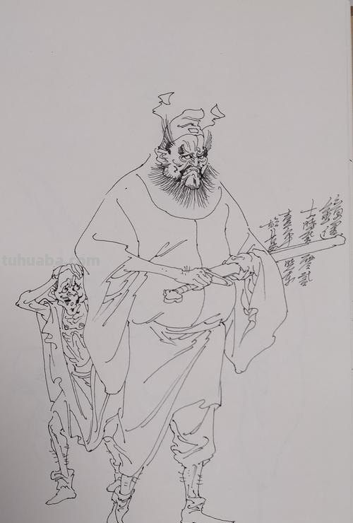速写画技巧钟馗 钟馗图起稿应注意什么？