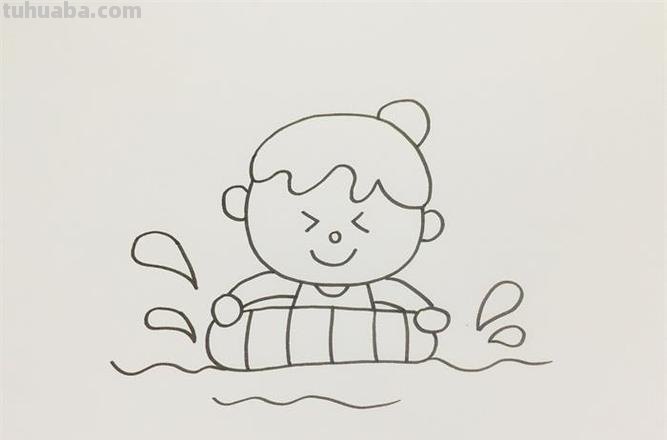 宝宝怎么画简笔画图片 简笔画宝宝游泳的画法？